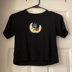 Alien Black Graphic Baby Tee